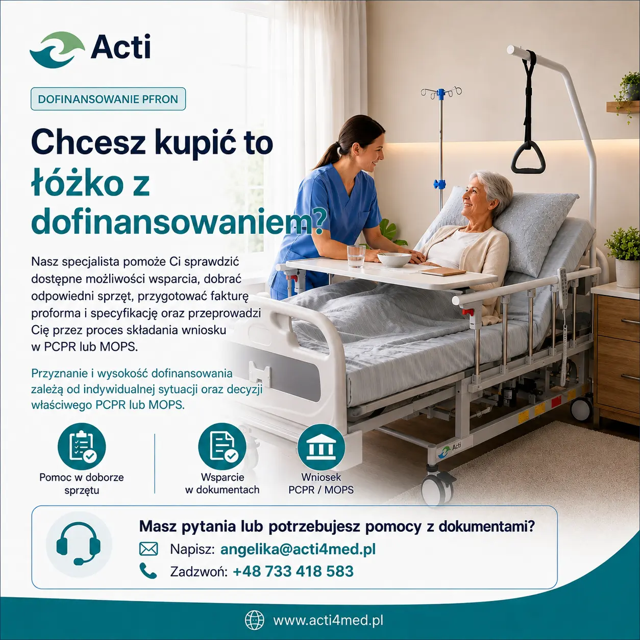 Łóżko Acti Care Plus