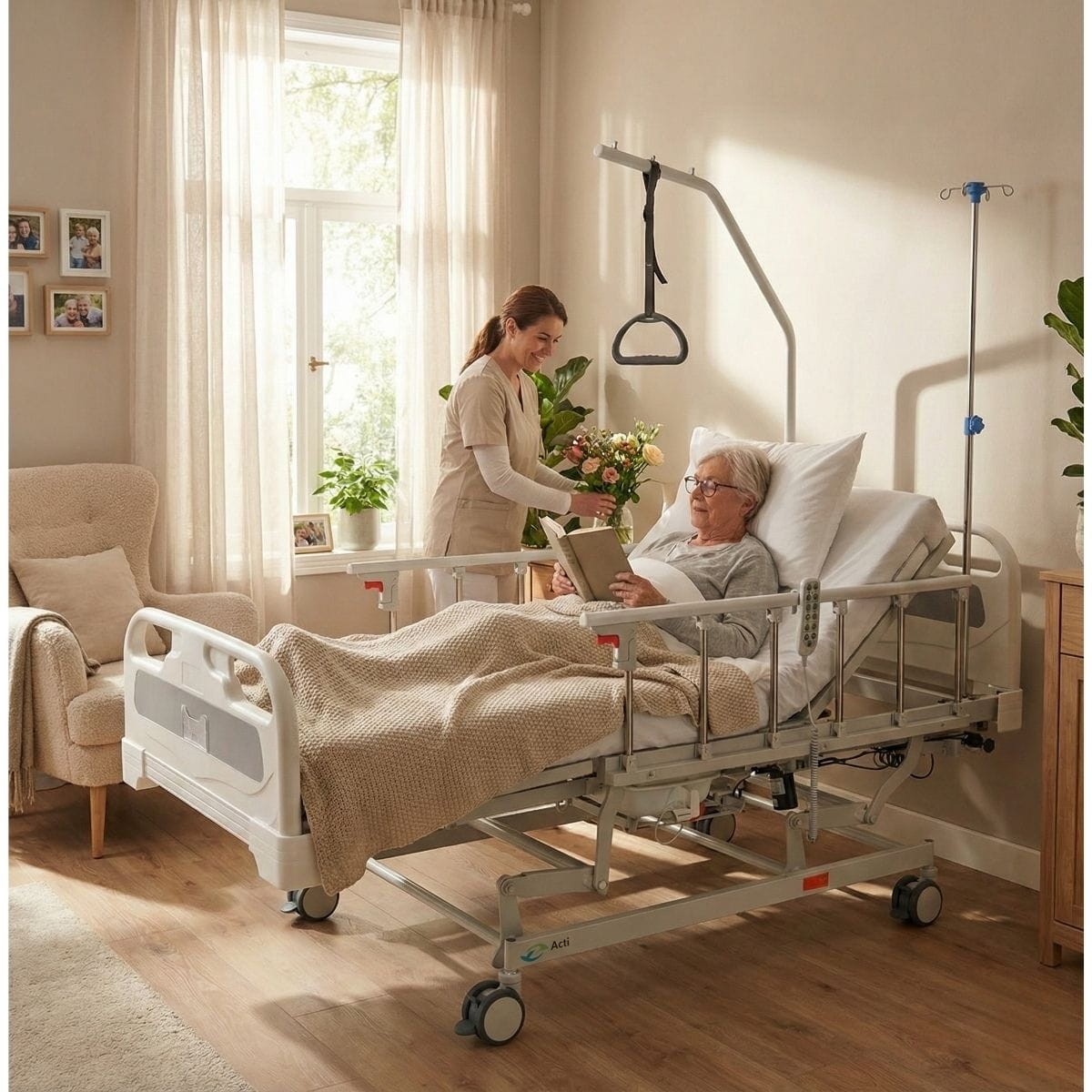 Łóżko Acti Comfort Plus z pacjentem