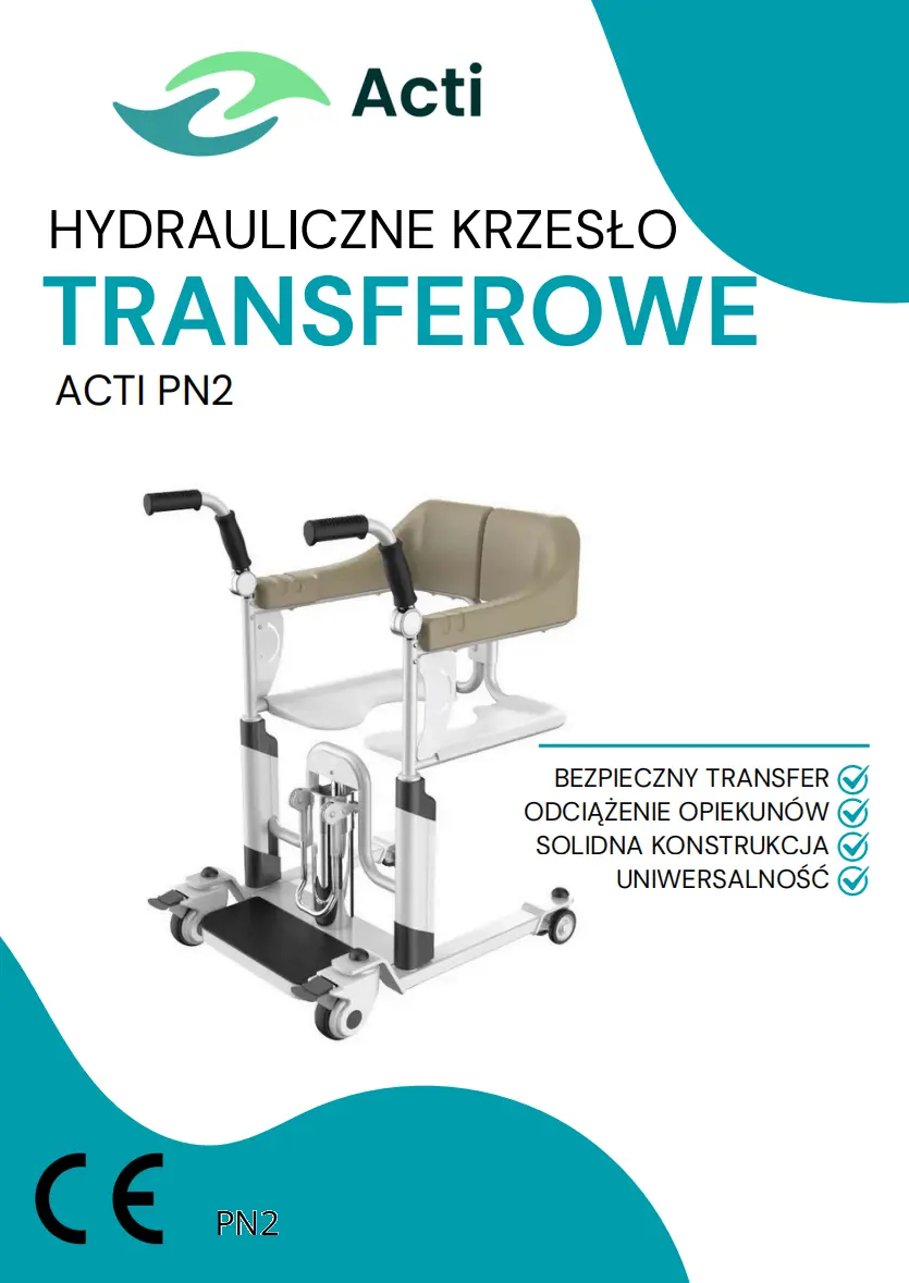 Broszura ACTI Krzesło transferowe hydrauliczne PN2