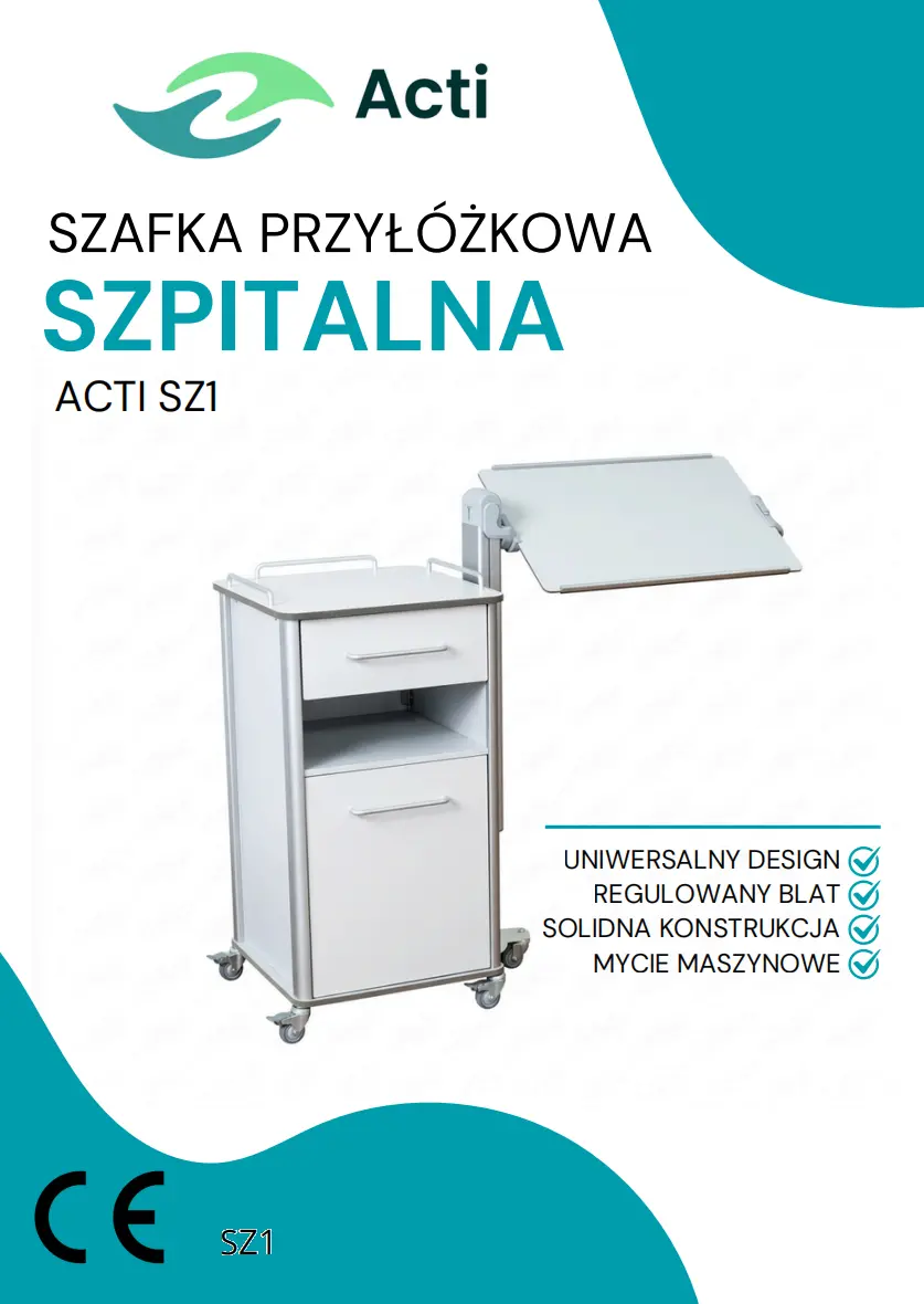 Broszura ACTI Szafka przyłóżkowa szpitalna
