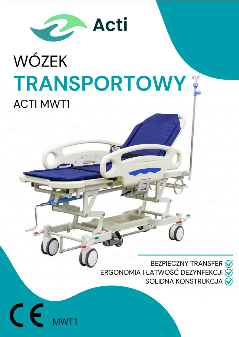 Broszura ACTI WÓZEK DO PRZEWOŻENIA PACJENTÓW W POZYCJI LEŻĄCEJ